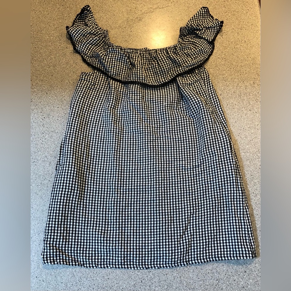 Tommy Bahama Black and White Ruffled Strapless Sundress - Picture 2 of 3